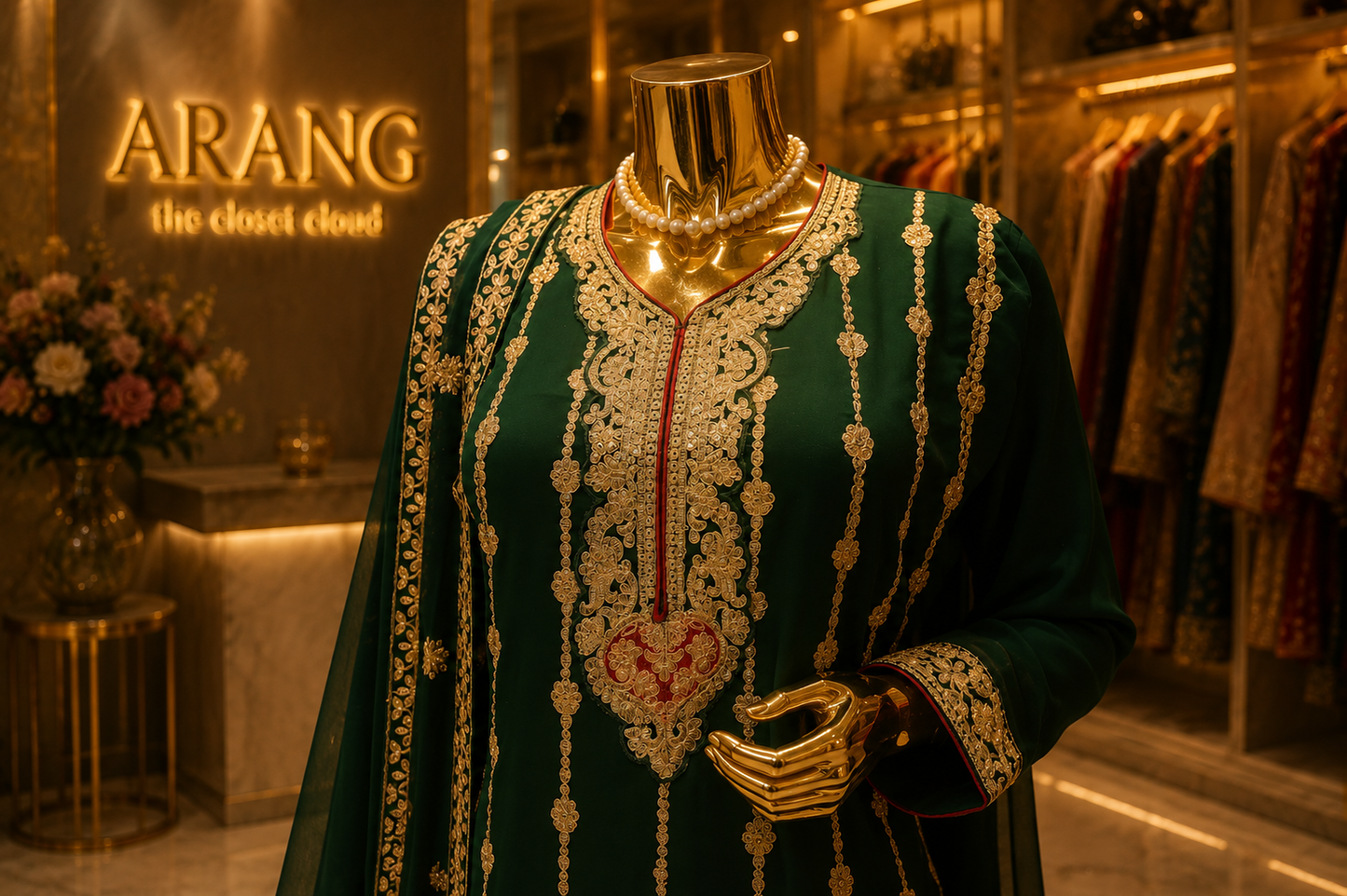 The Pakistani Designer Frock Style Ready To Wear Dress