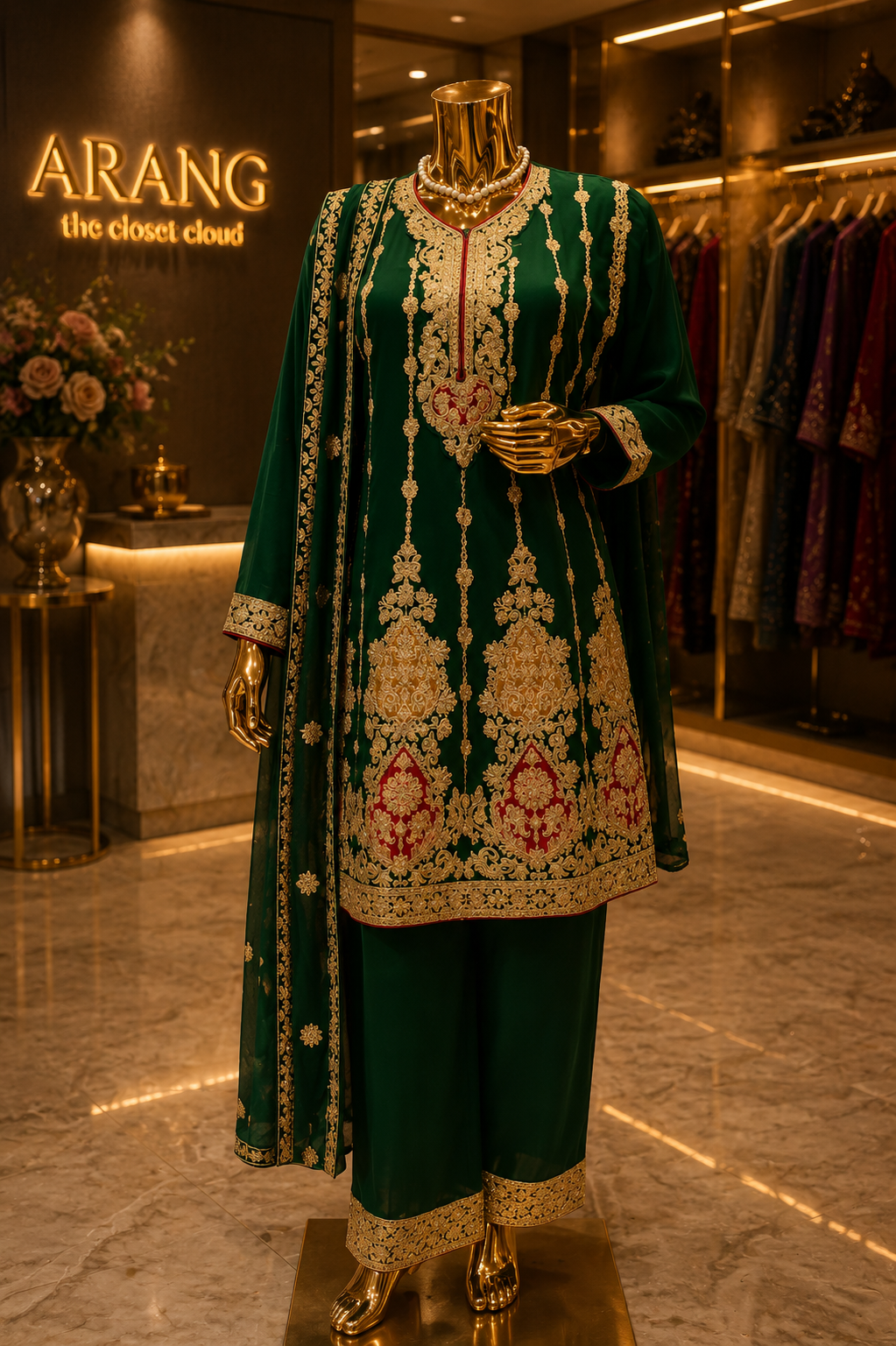 The Pakistani Designer Frock Style Ready To Wear Dress
