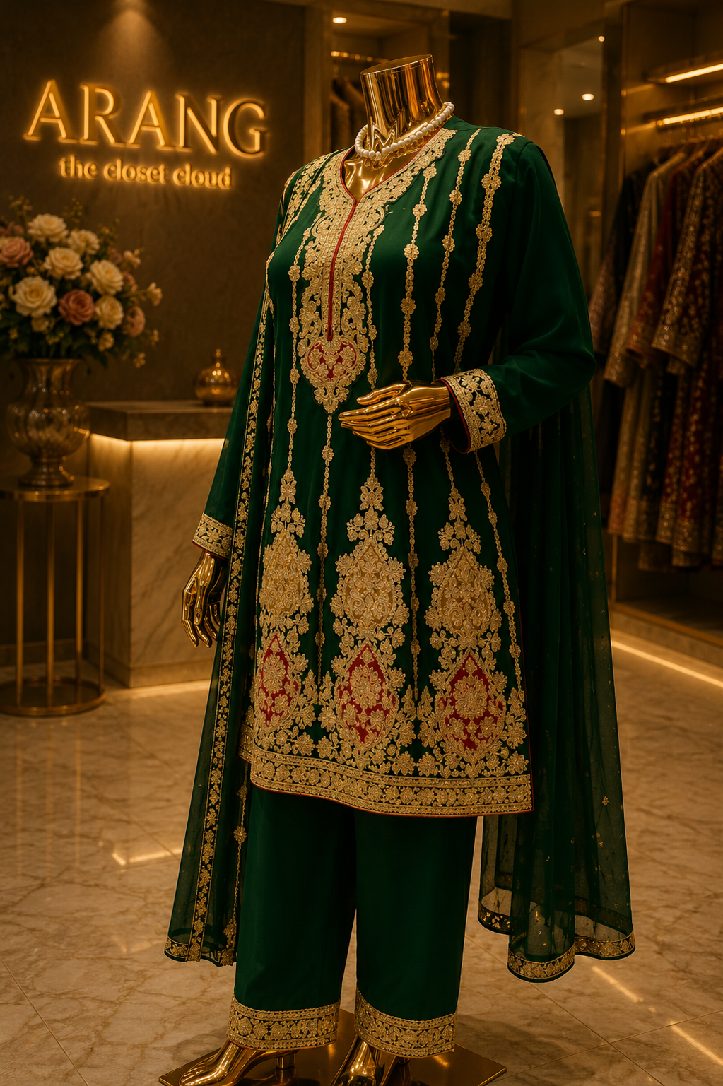 The Pakistani Designer Frock Style Ready To Wear Dress
