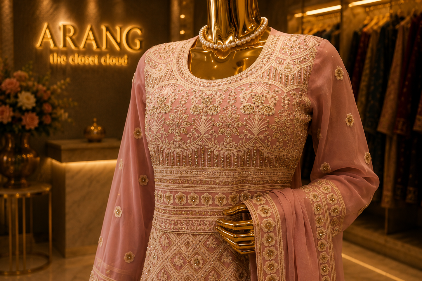 The Premium Designer Long Frock Ready to Wear Dress