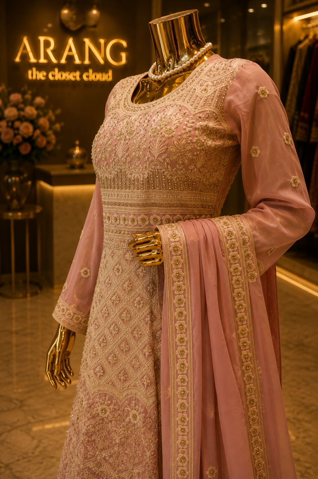 The Premium Designer Long Frock Ready to Wear Dress