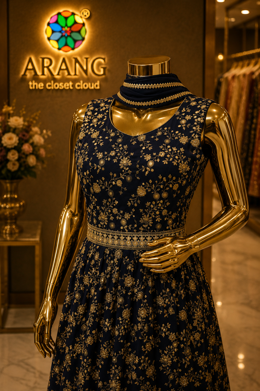 The Premium Designer Long Frock Ready to Wear Dress