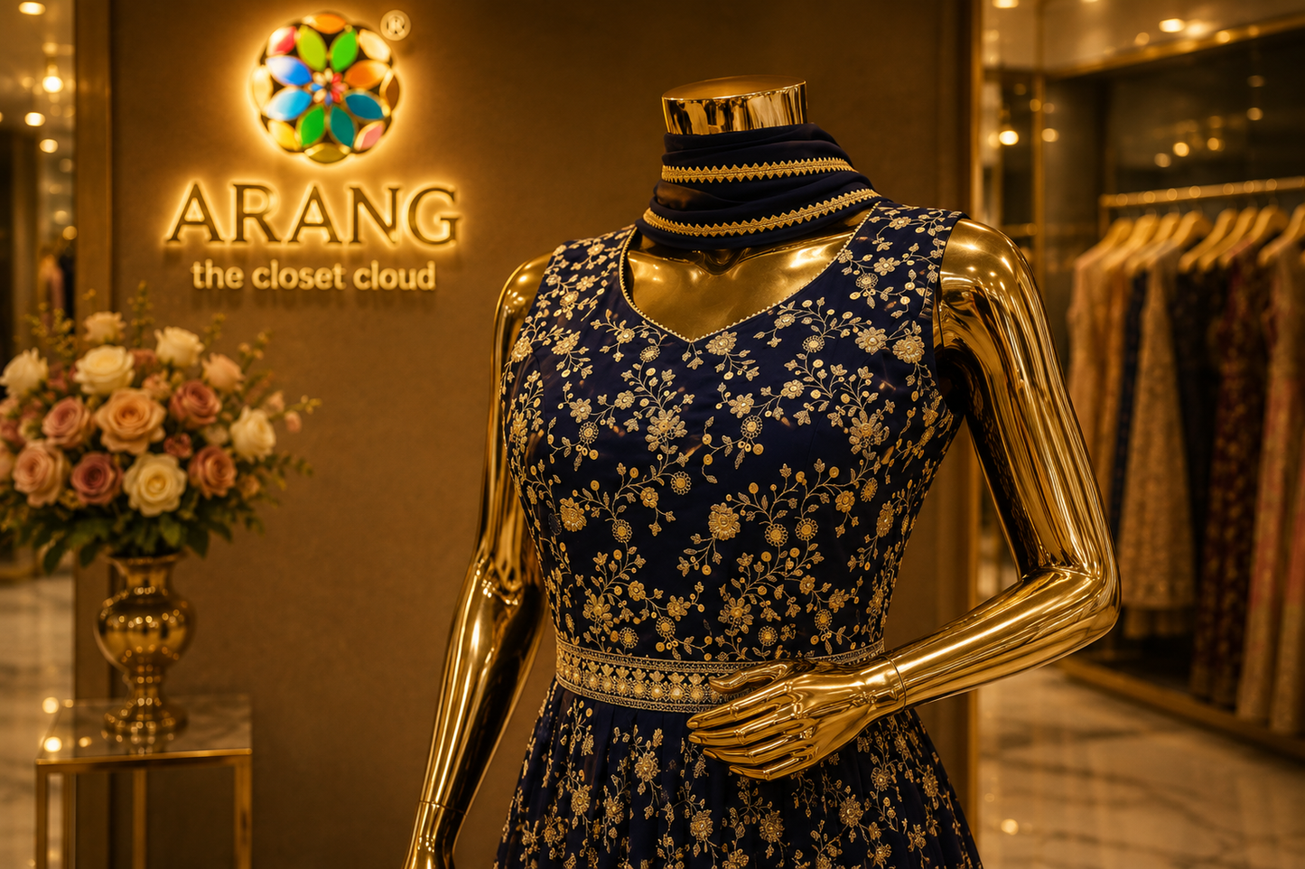 The Premium Designer Long Frock Ready to Wear Dress