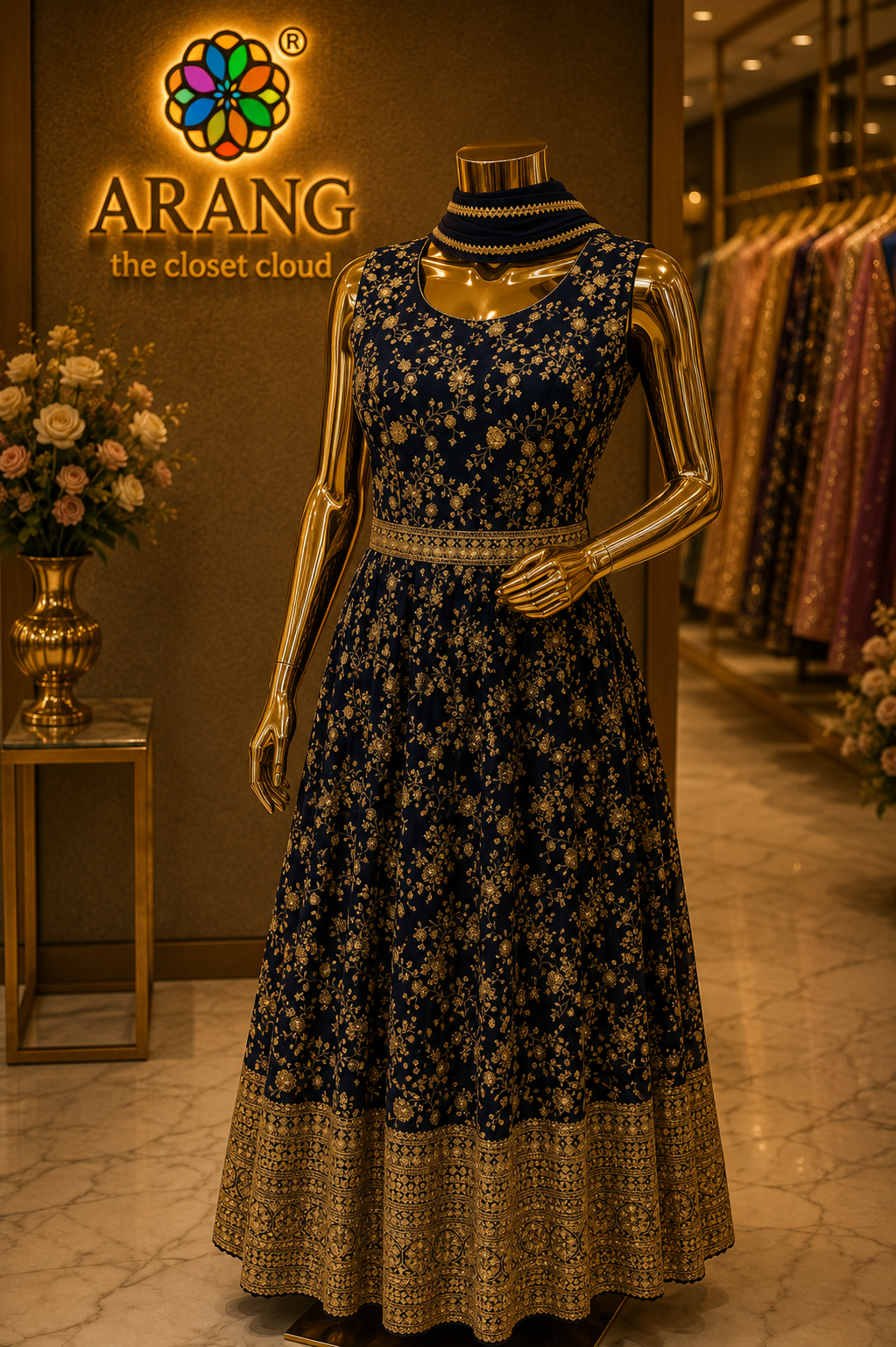 The Premium Designer Long Frock Ready to Wear Dress