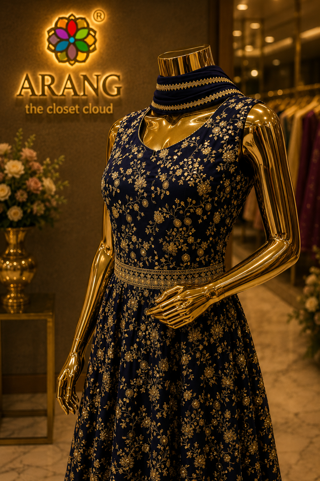 The Premium Designer Long Frock Ready to Wear Dress