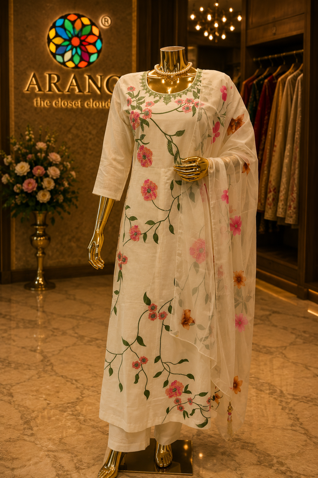 The Premium Designer Long Frock Ready to Wear Dress