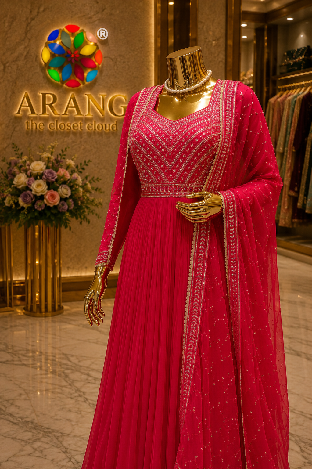 The Premium Designer Long Frock Ready to Wear Dress