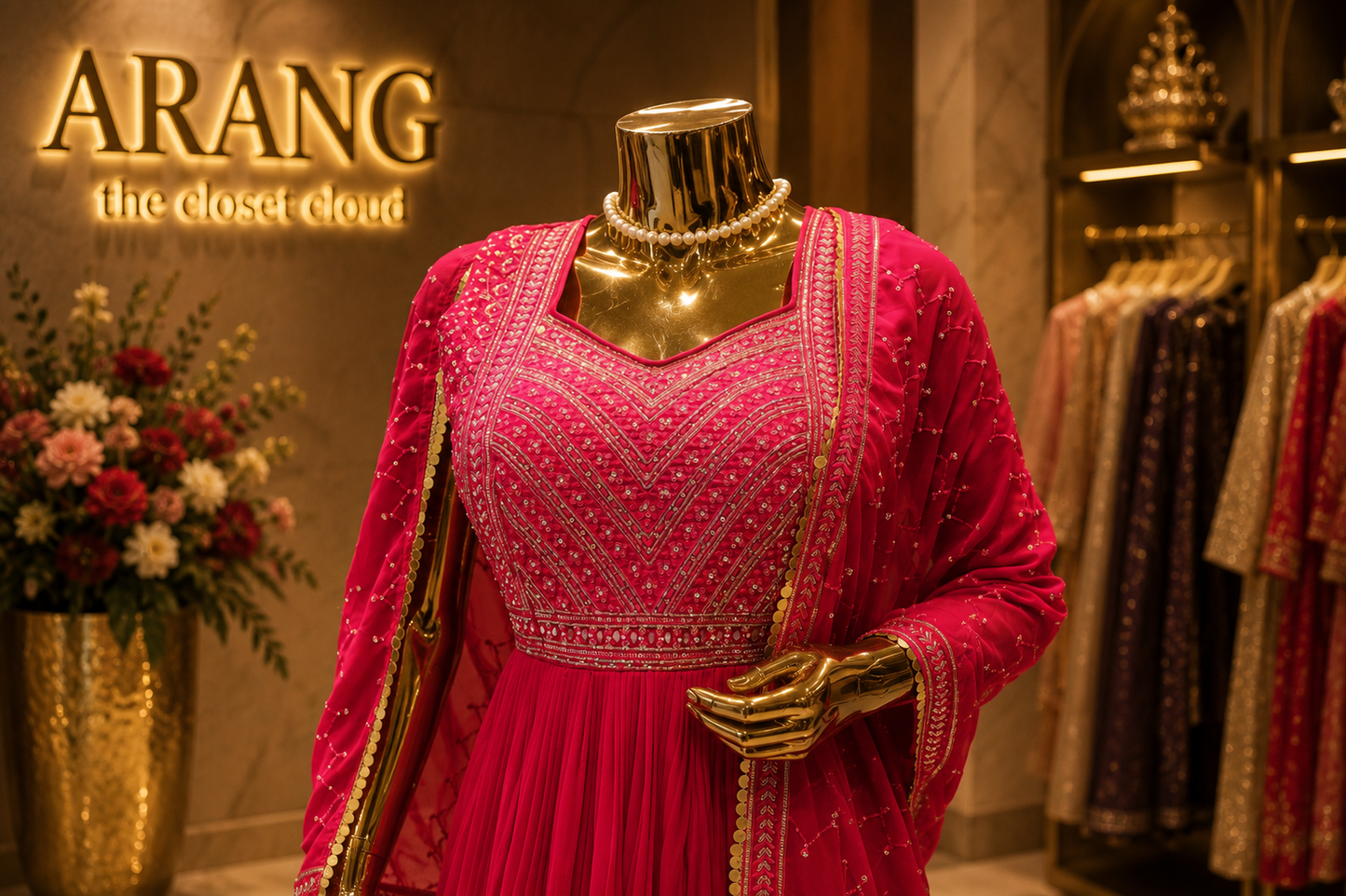 The Premium Designer Long Frock Ready to Wear Dress