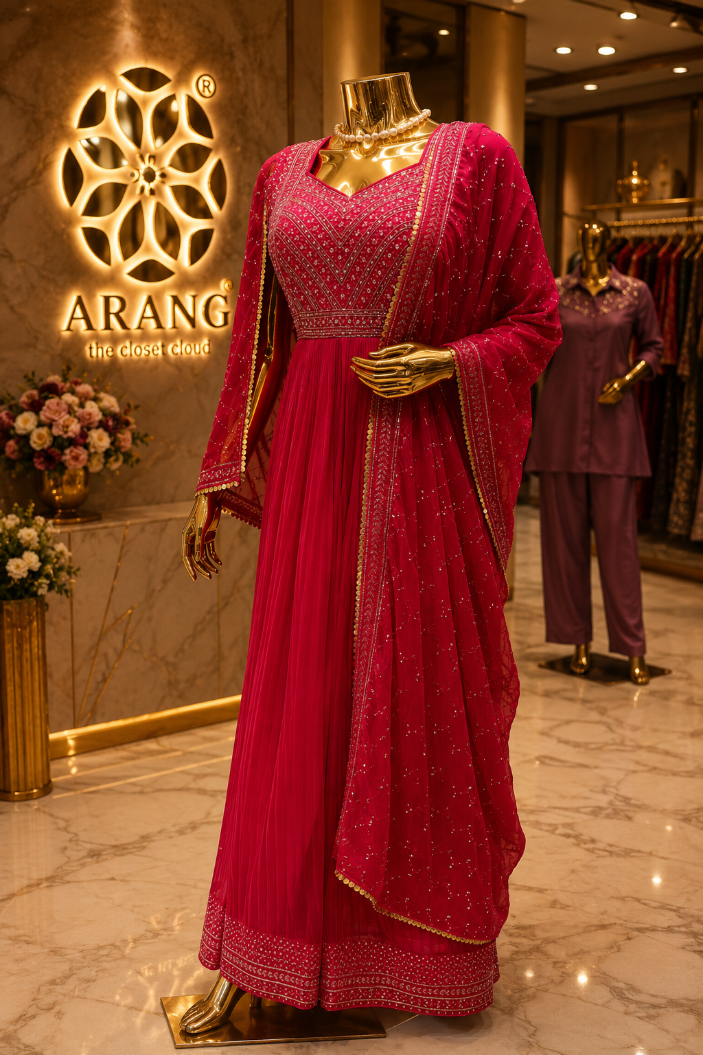 The Premium Designer Long Frock Ready to Wear Dress