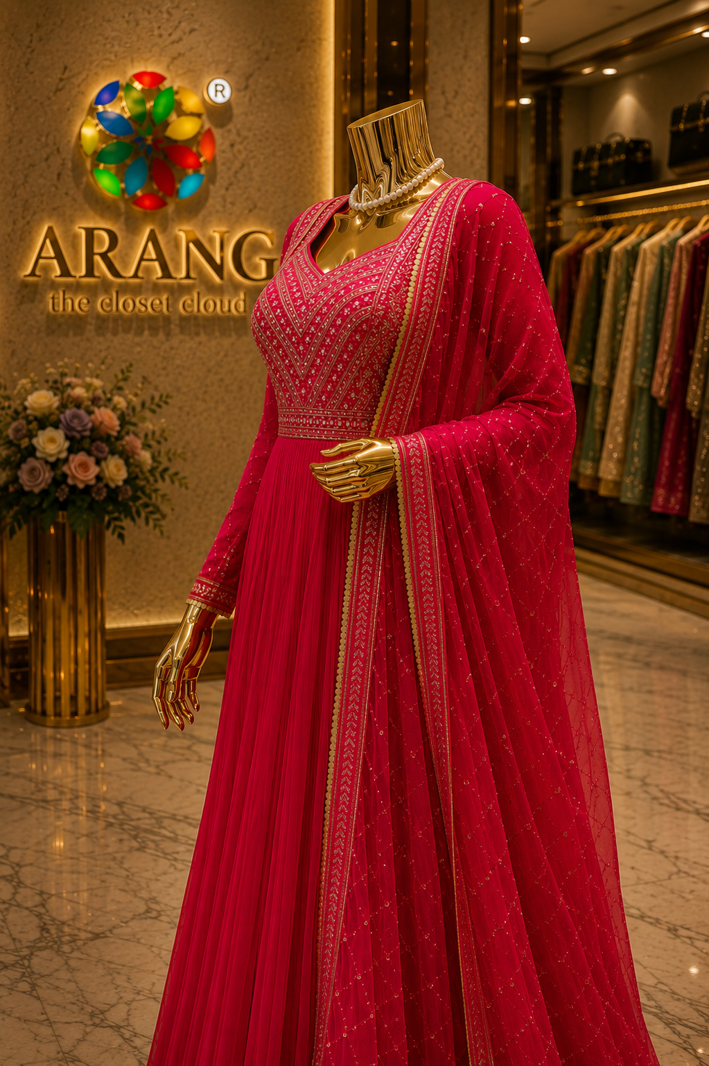 The Premium Designer Long Frock Ready to Wear Dress