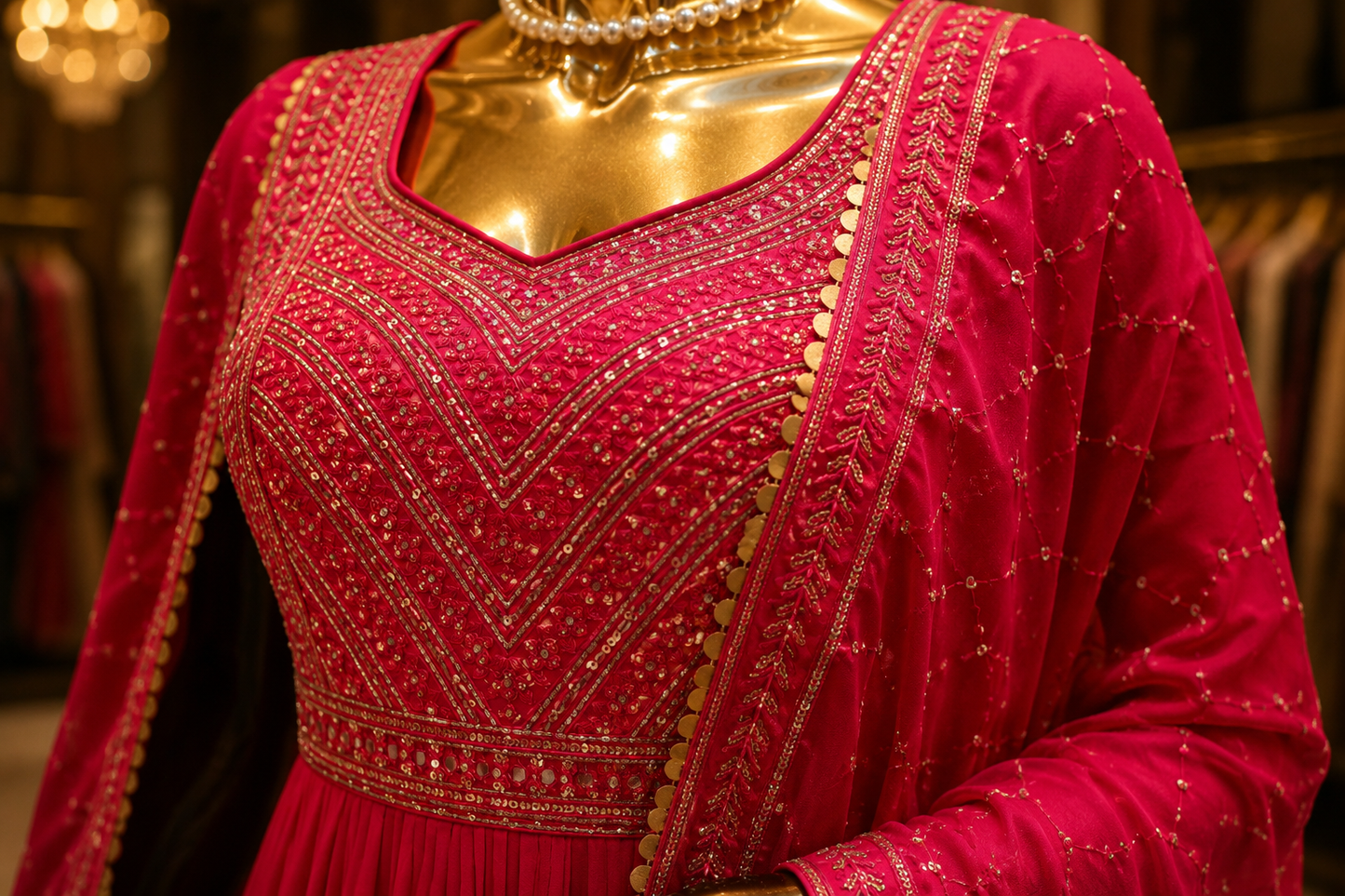 The Premium Designer Long Frock Ready to Wear Dress