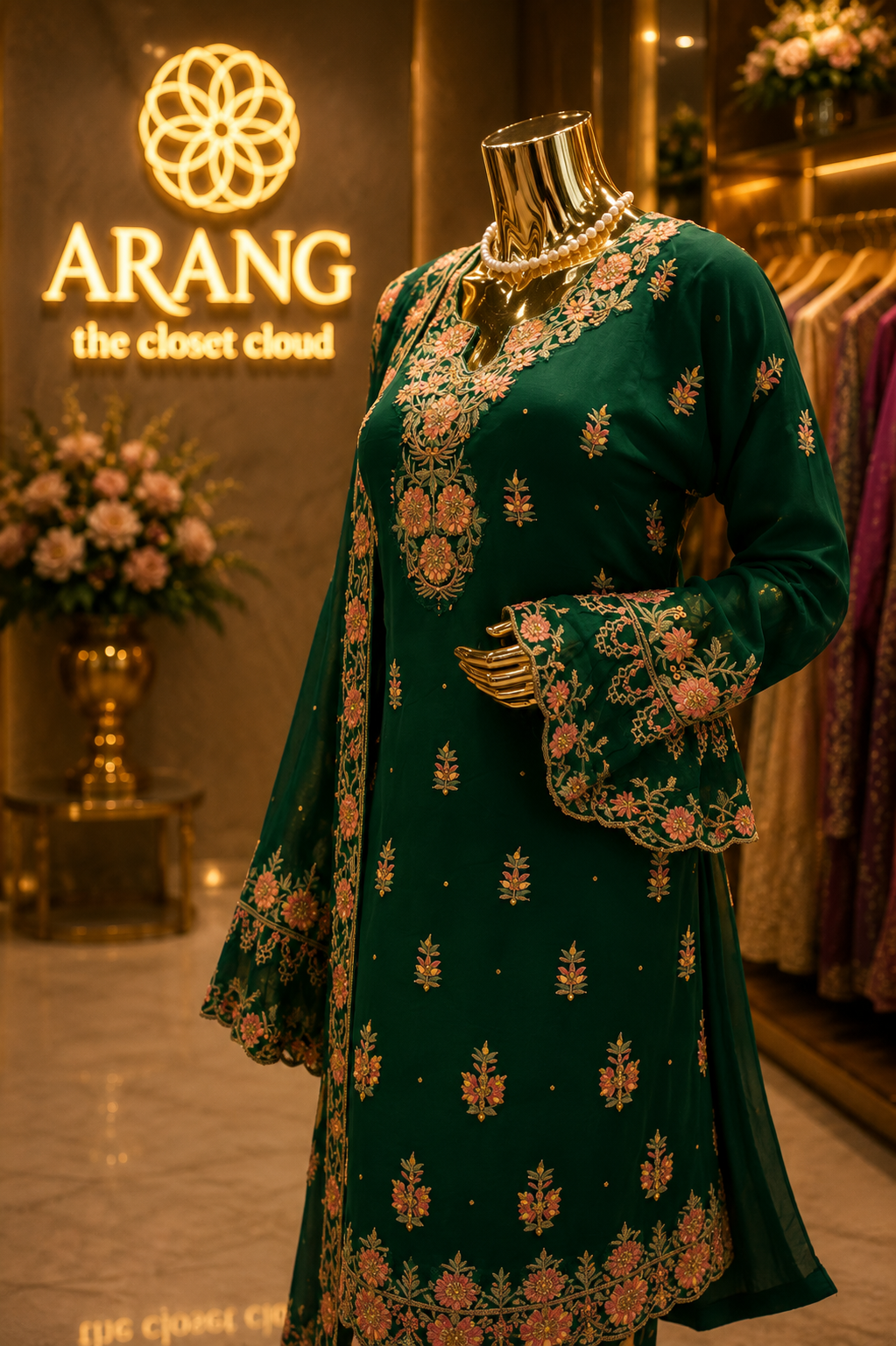 The Designer Luxury Semi-Stitched Style Dress