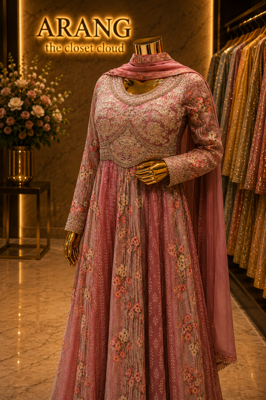 The Elegant Premium Pakistani Long Shirt Style Ready To Wear Dress