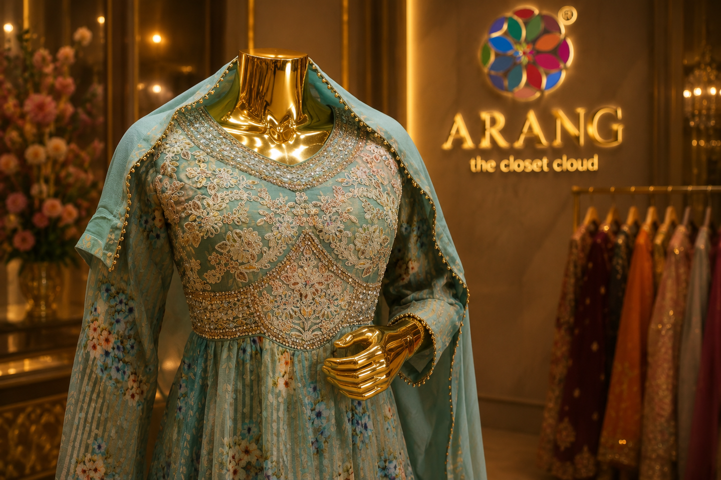 The Elegant Premium Pakistani Long Shirt Style Ready To Wear Dress