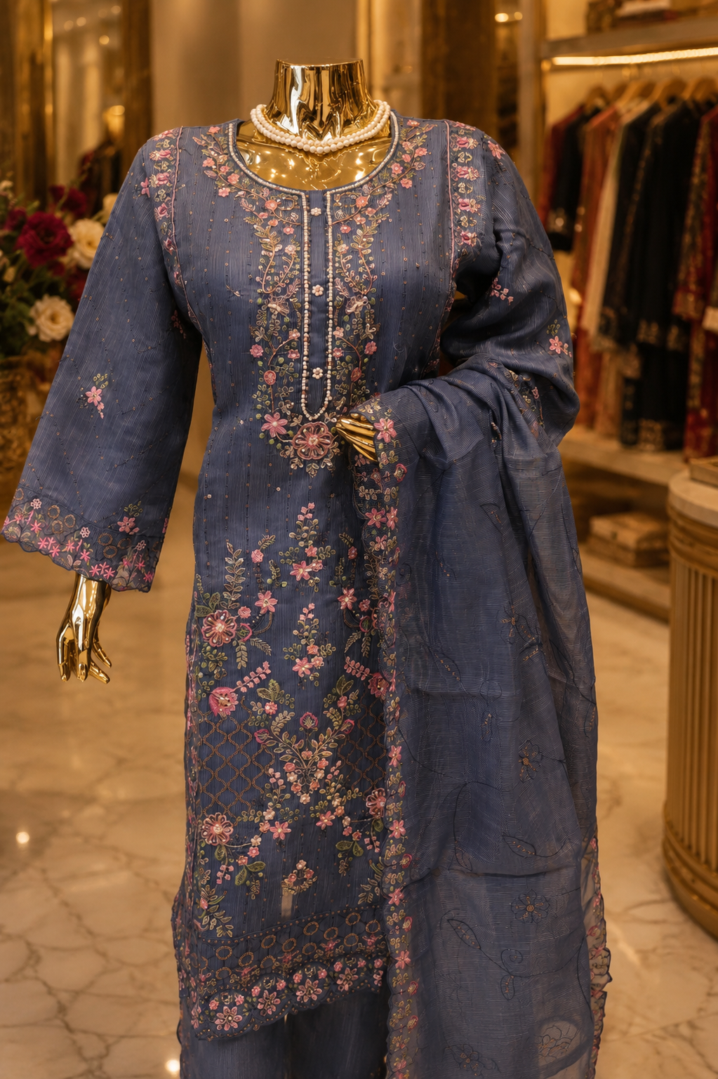The Elegant Pakistani Shirt Style Ready To Wear Dress