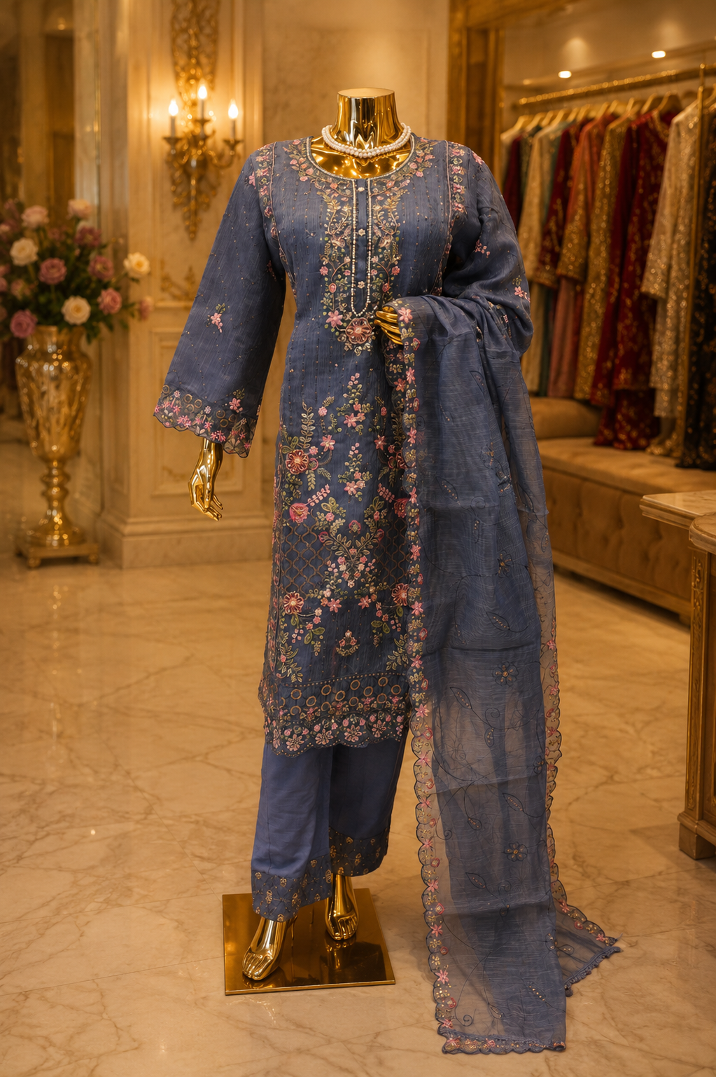 The Elegant Pakistani Shirt Style Ready To Wear Dress