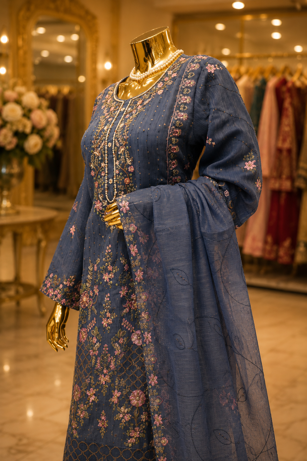 The Elegant Pakistani Shirt Style Ready To Wear Dress