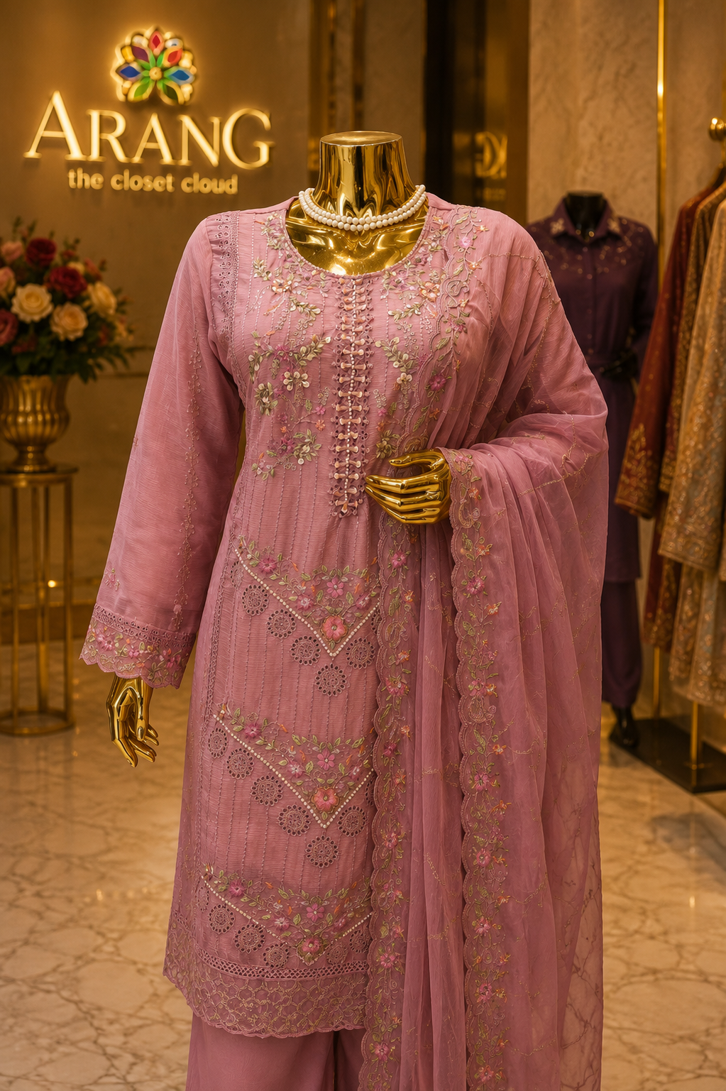 The Designer Pakistani Shirt Style Ready To Wear Dress