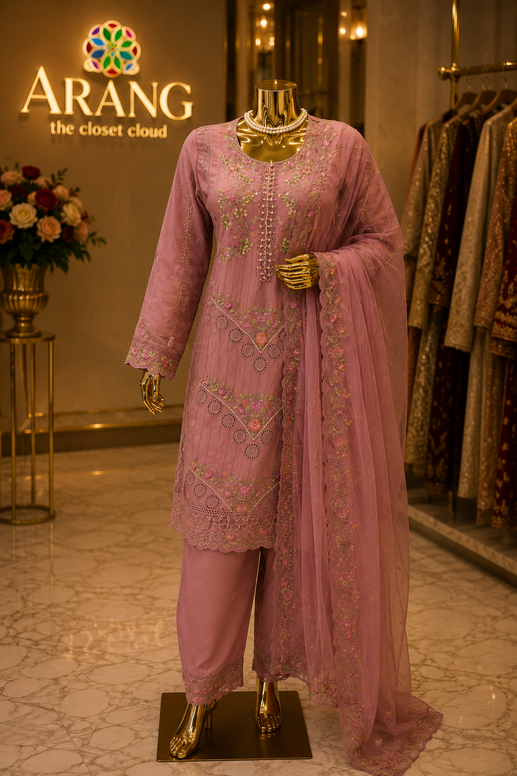 The Designer Pakistani Shirt Style Ready To Wear Dress