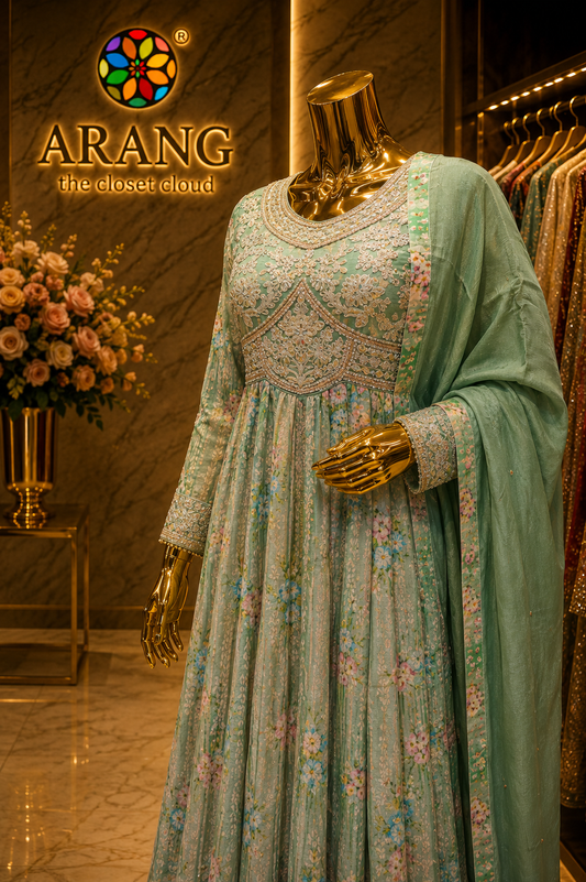 The Elegant Premium Pakistani Long Shirt Style Ready To Wear Dress