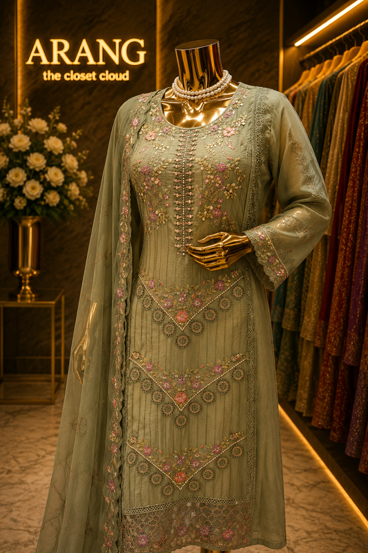 The Designer Pakistani Shirt Style Ready To Wear Dress