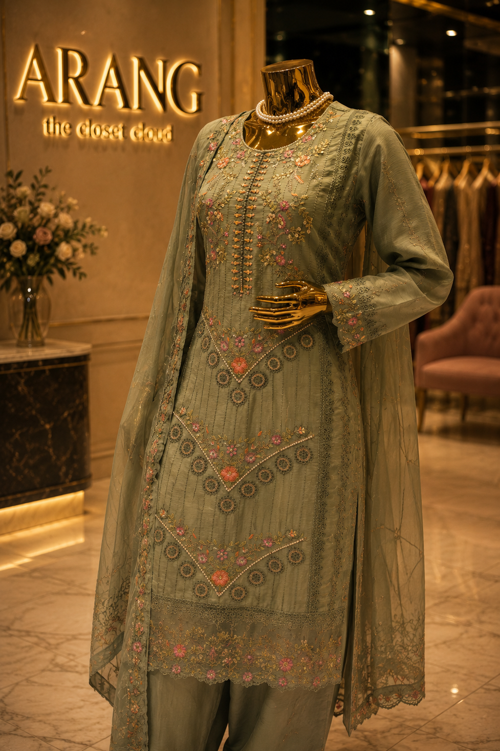 The Designer Pakistani Shirt Style Ready To Wear Dress