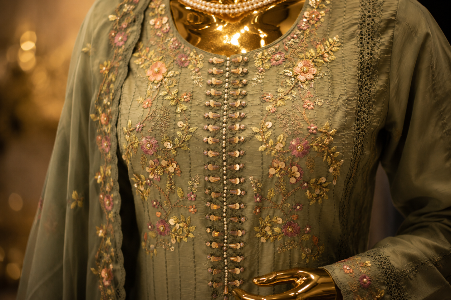 The Designer Pakistani Shirt Style Ready To Wear Dress