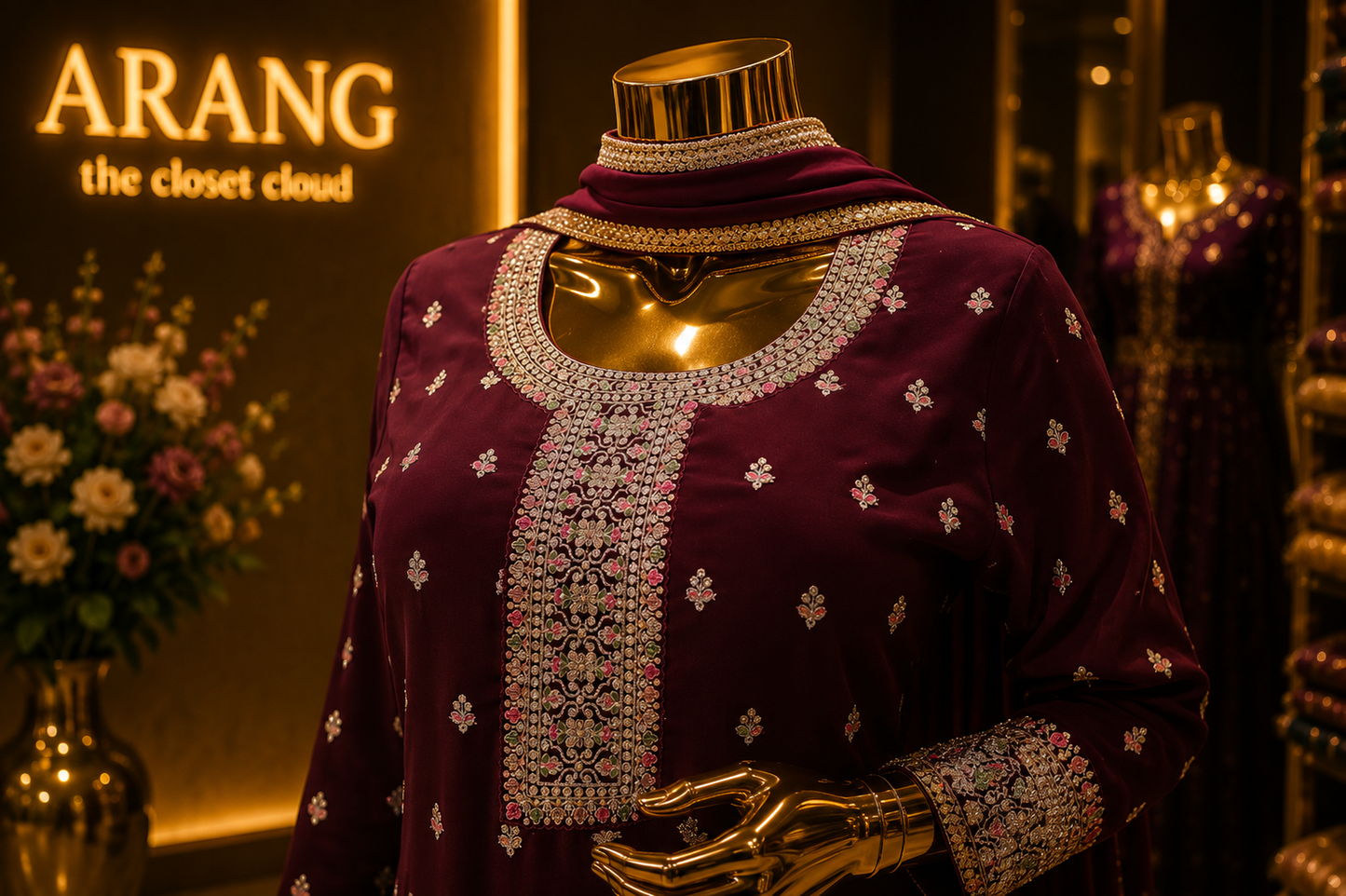 The Designer Elegant Shirt Style Ready To Wear Dress