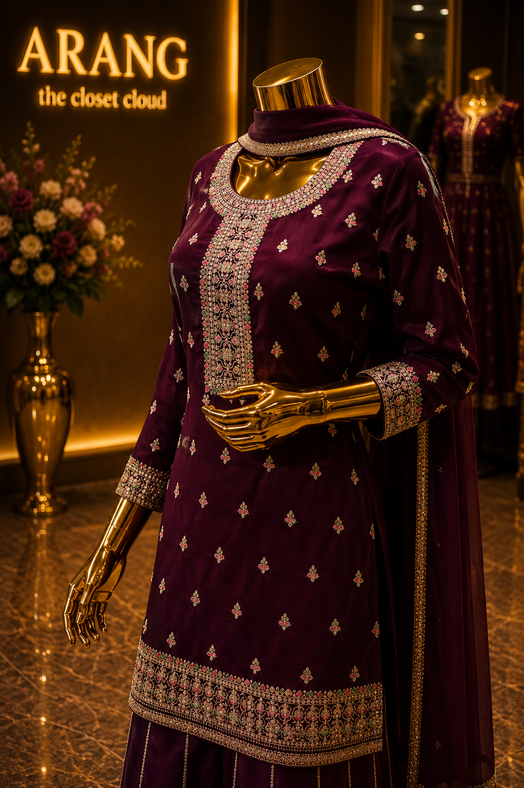 The Designer Elegant Shirt Style Ready To Wear Dress