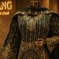 The Elegant Pakistani Pattern Designer Semi-Stitched Dress