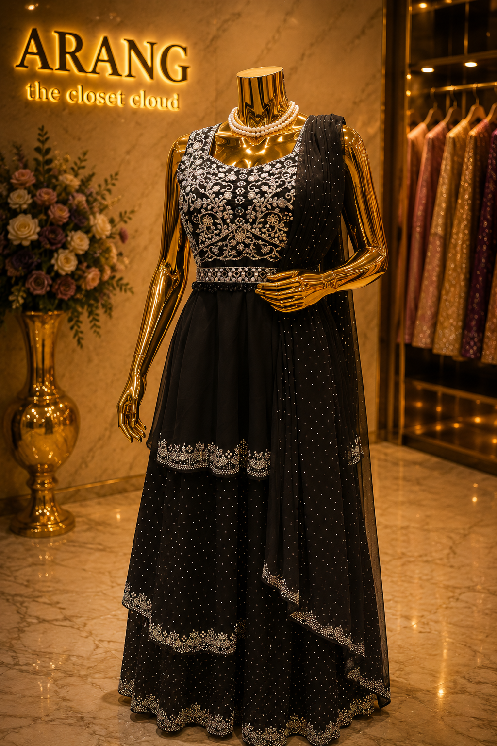 The Premium Designer Long Gown Ready to Wear Dress