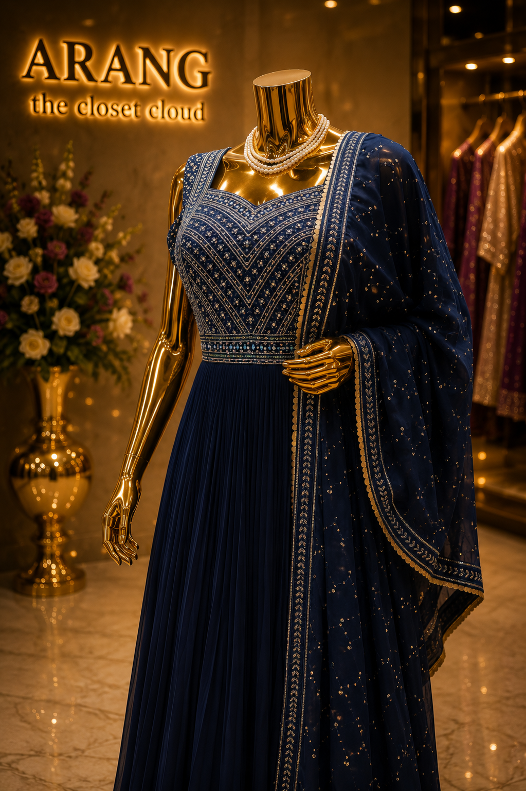 The Premium Designer Long Frock Ready to Wear Dress