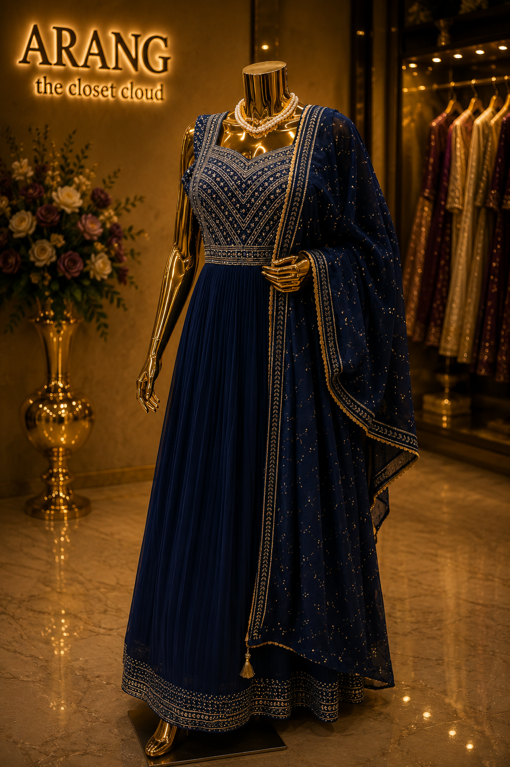 The Premium Designer Long Frock Ready to Wear Dress