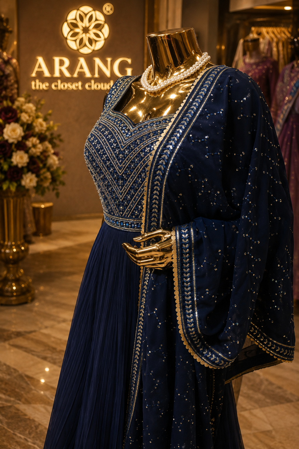 The Premium Designer Long Frock Ready to Wear Dress