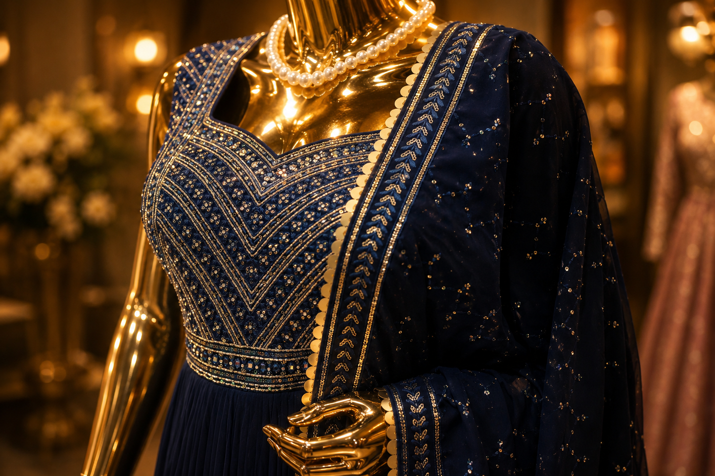 The Premium Designer Long Frock Ready to Wear Dress