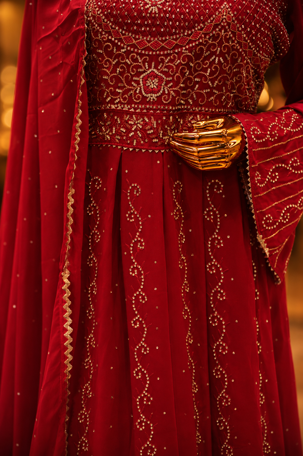 The Premium Designer Frock Style Ready to Wear Sharara Dress