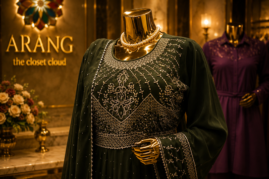 The Premium Designer Frock Style Ready to Wear Sharara Dress