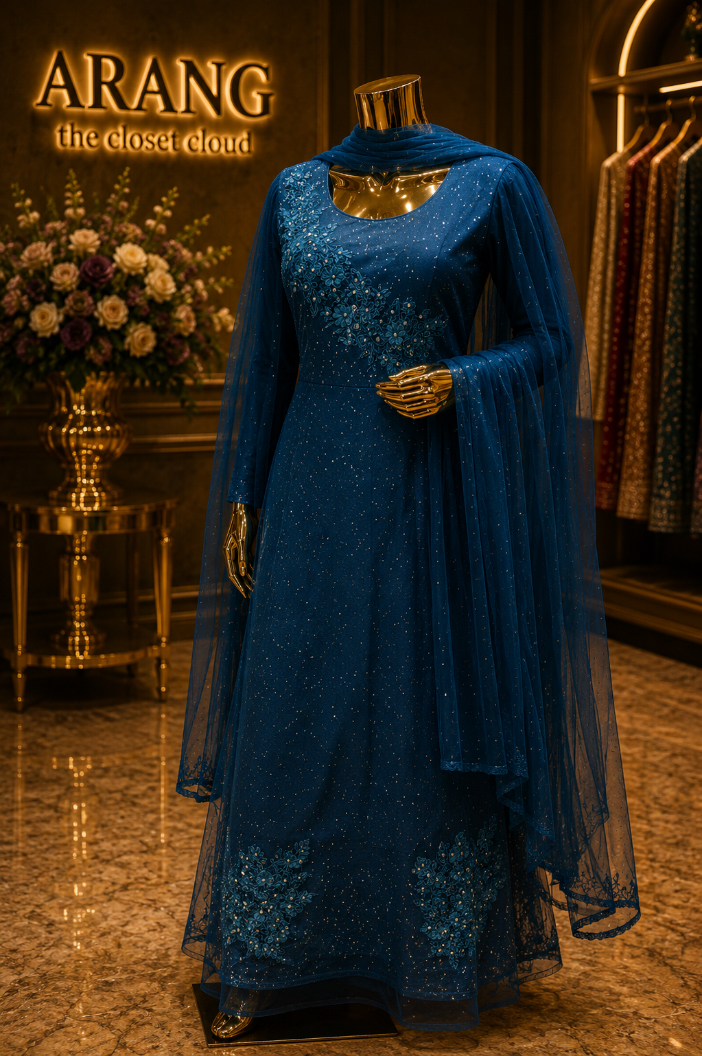 The Premium Designer Long Gown Ready to Wear Dress