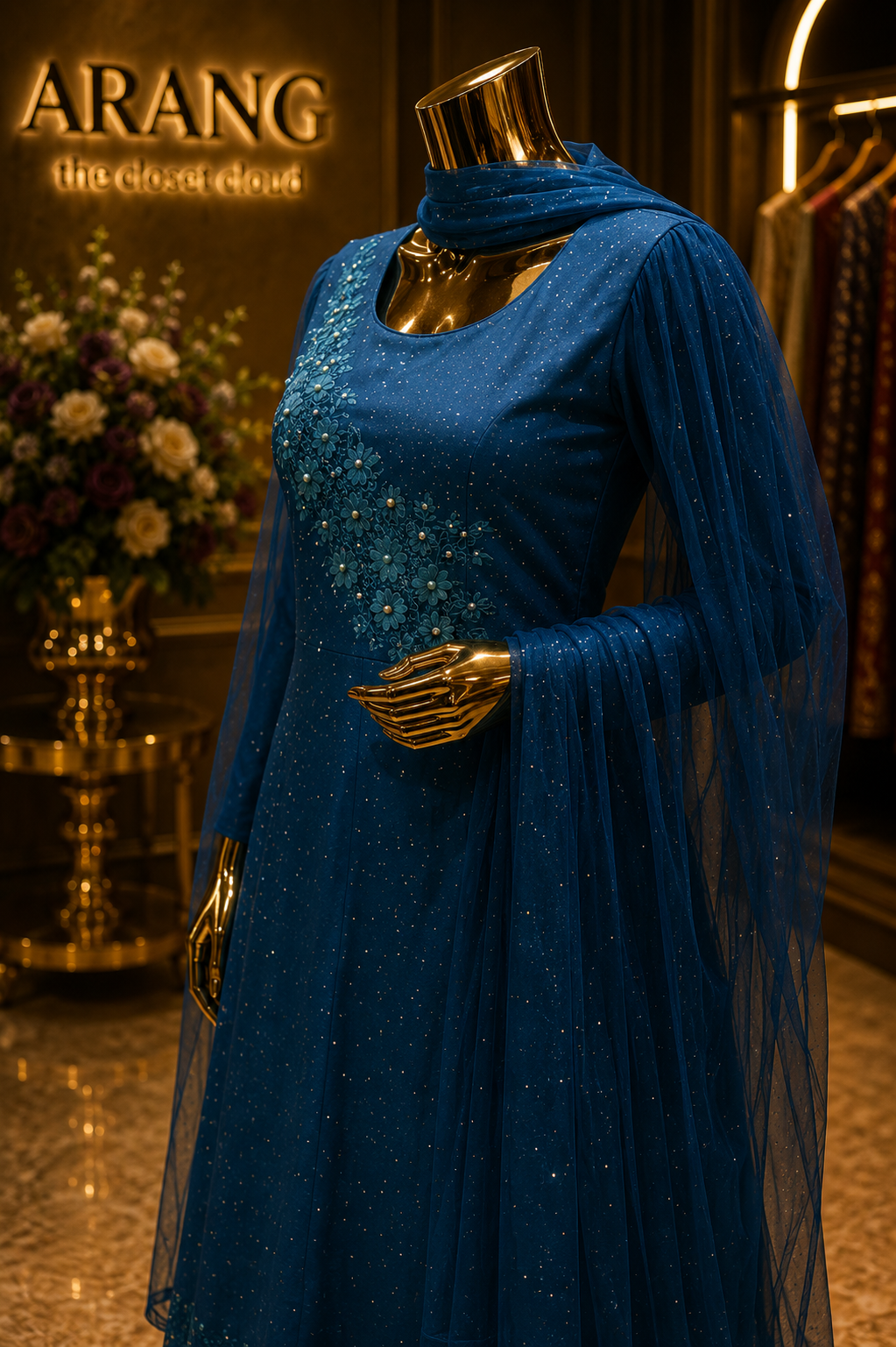 The Premium Designer Long Gown Ready to Wear Dress