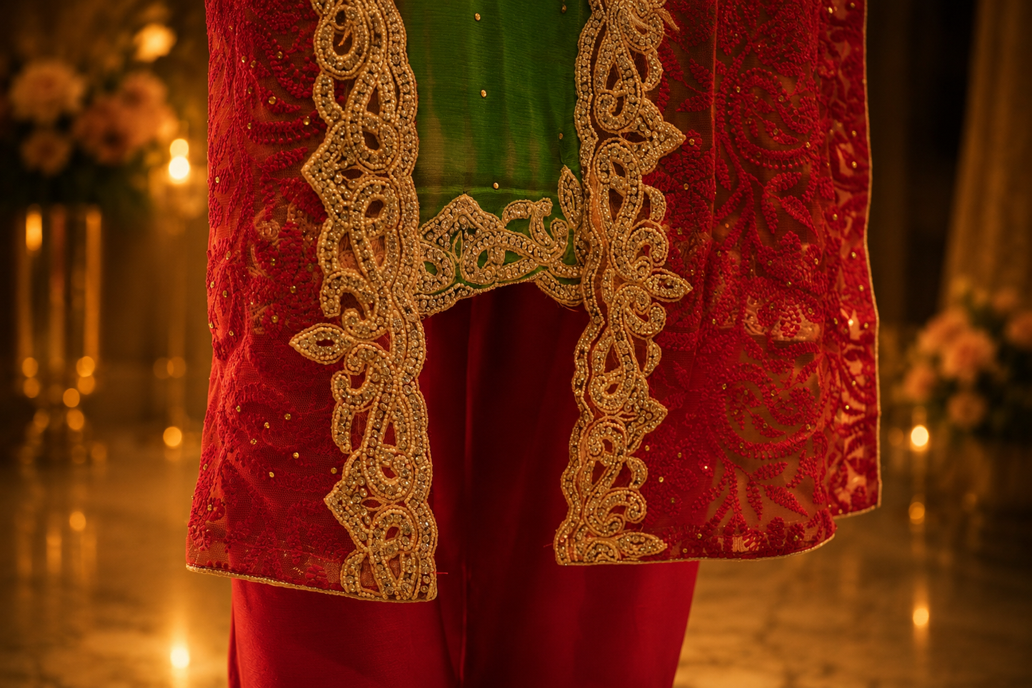 The Elegant Designer Luxury Long Shirt With Koti Style Ready to Wear Dress