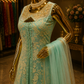 The Designer Long Frock Within Koti Style Ready To Wear Dress