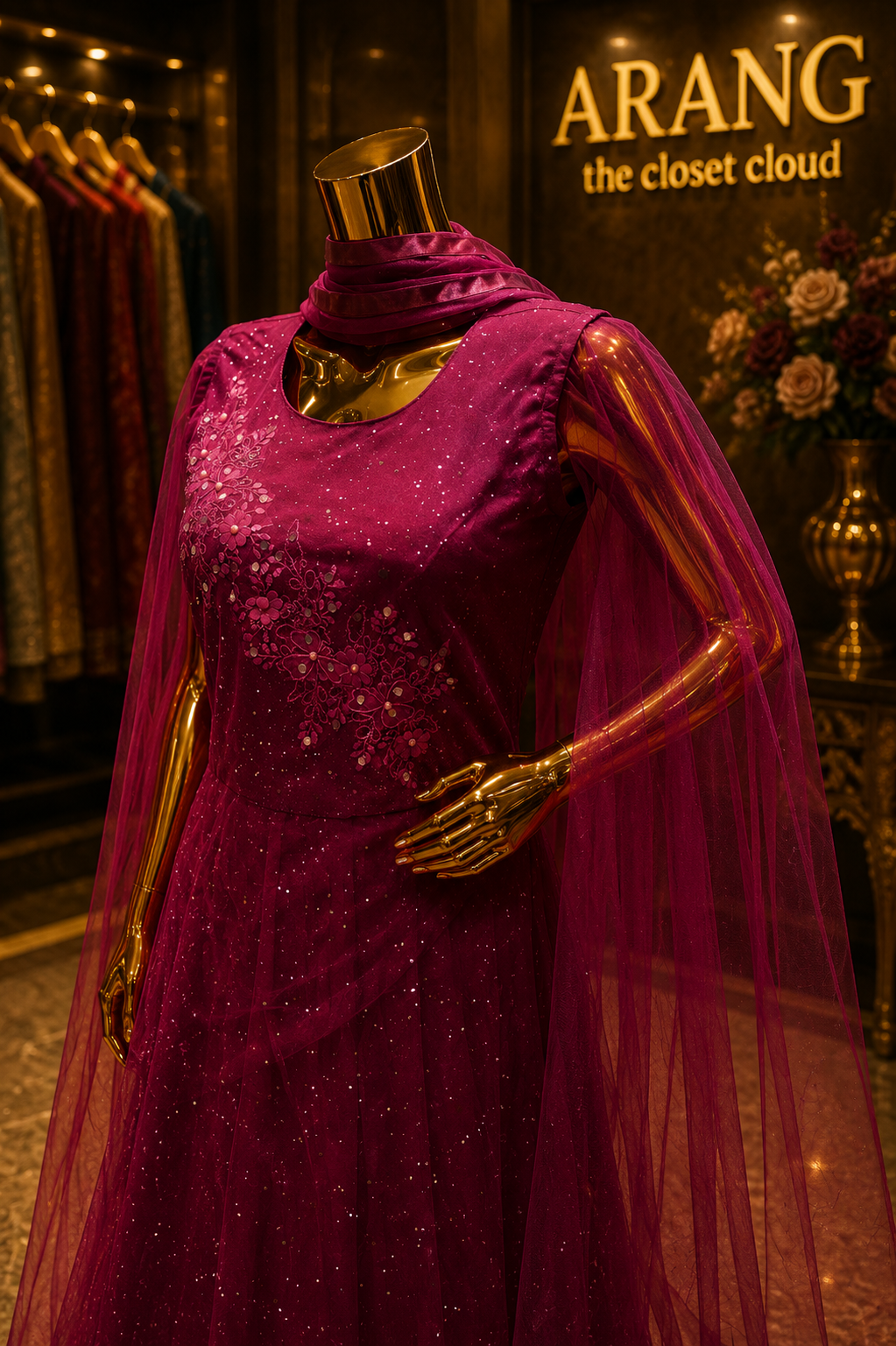 The Premium Designer Long Gown Ready to Wear Dress