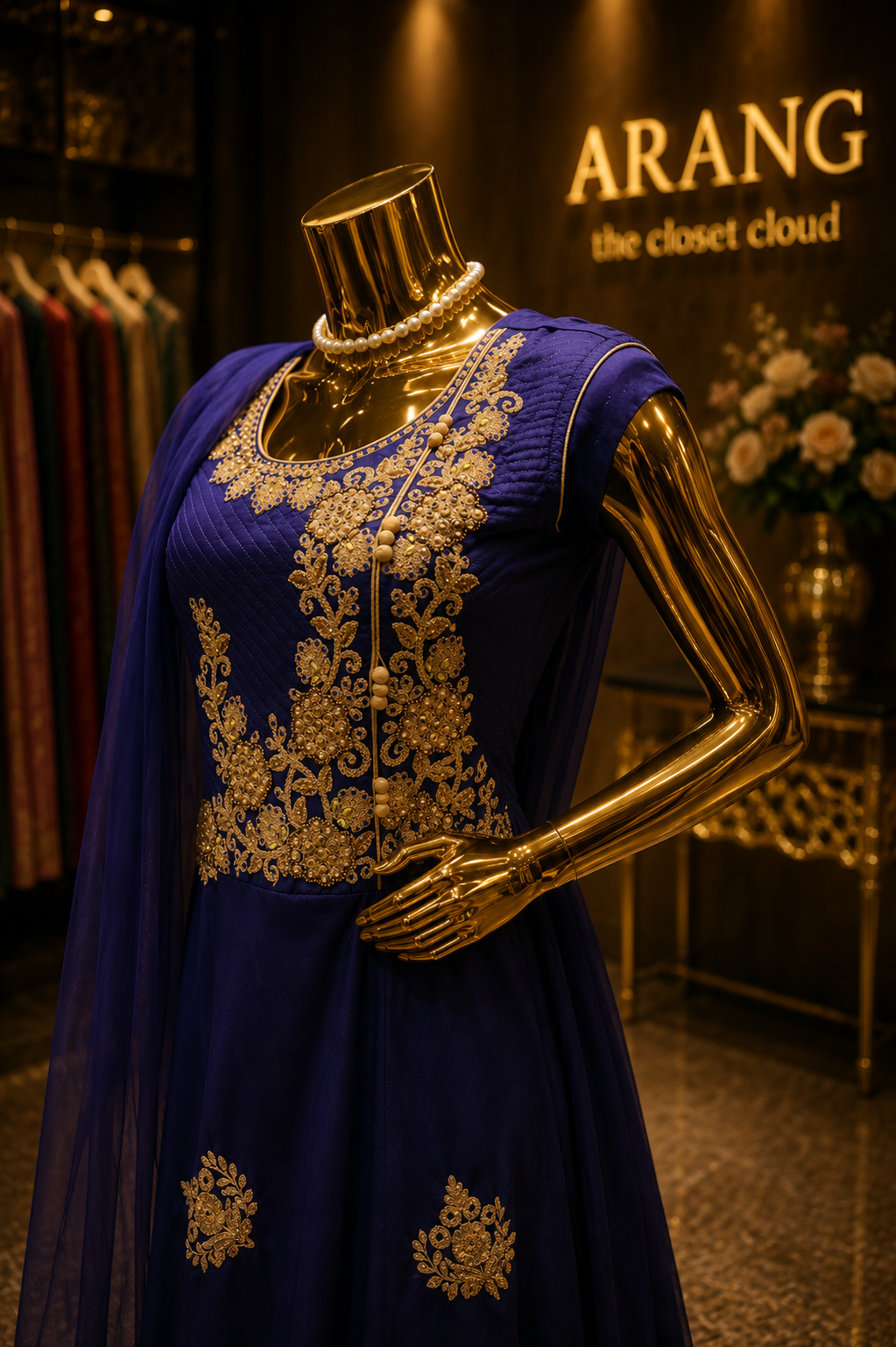 The Designer Premium Long Frock Style Ready To Wear Dress