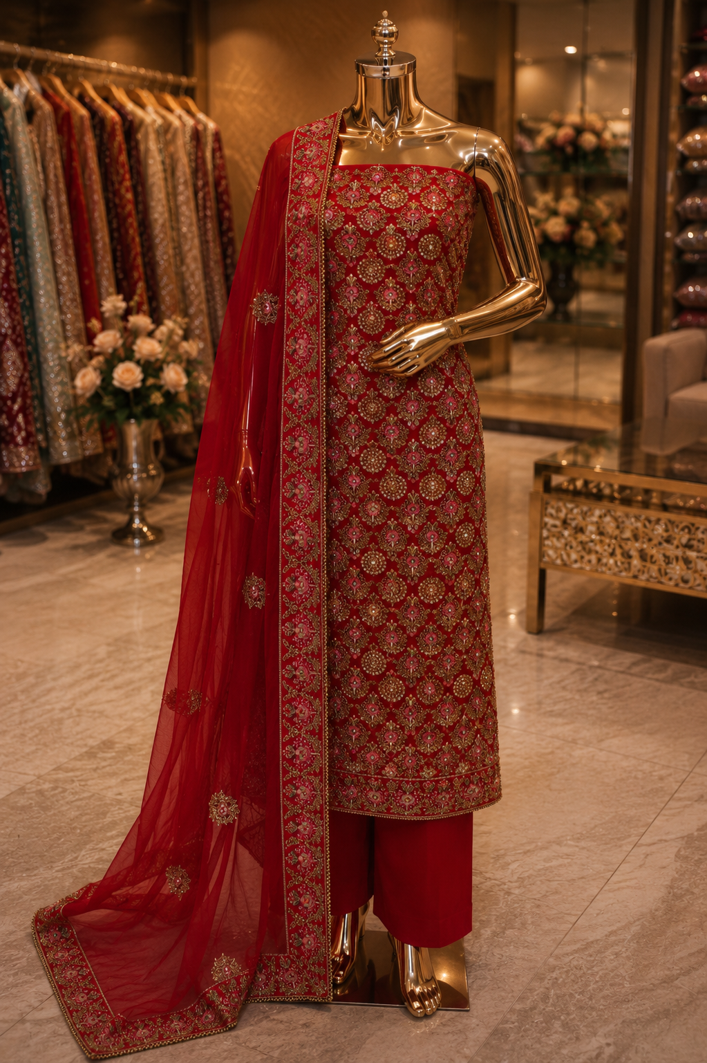 The Premium Designer Elegant Dress Material Suit