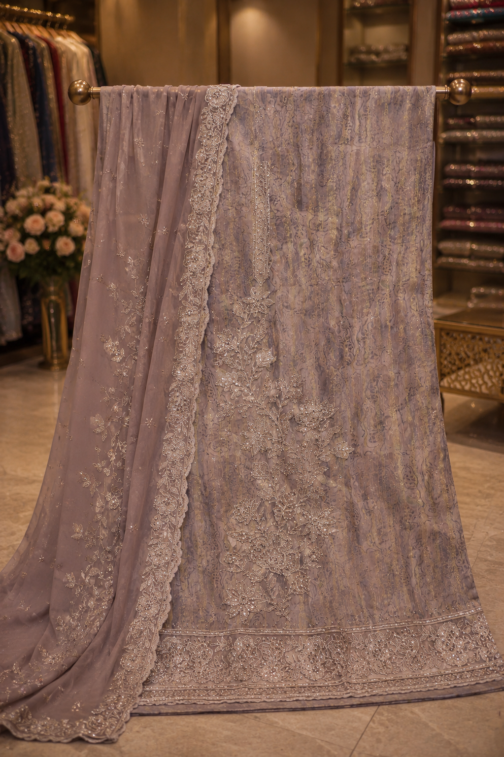The Premium Designer Elegant Dress Material Suit