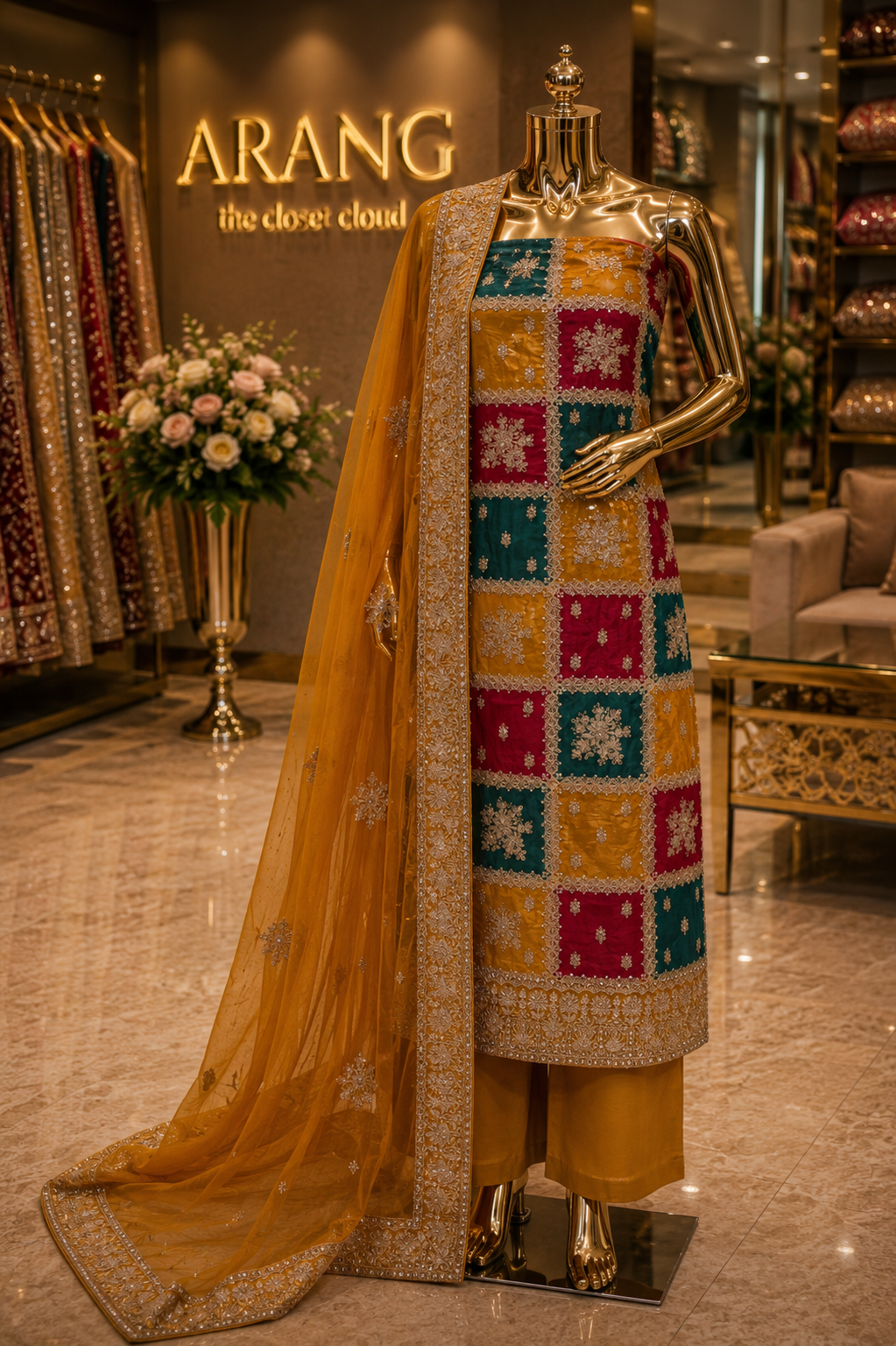 The Elegant Premium Designer Dress Material Suit