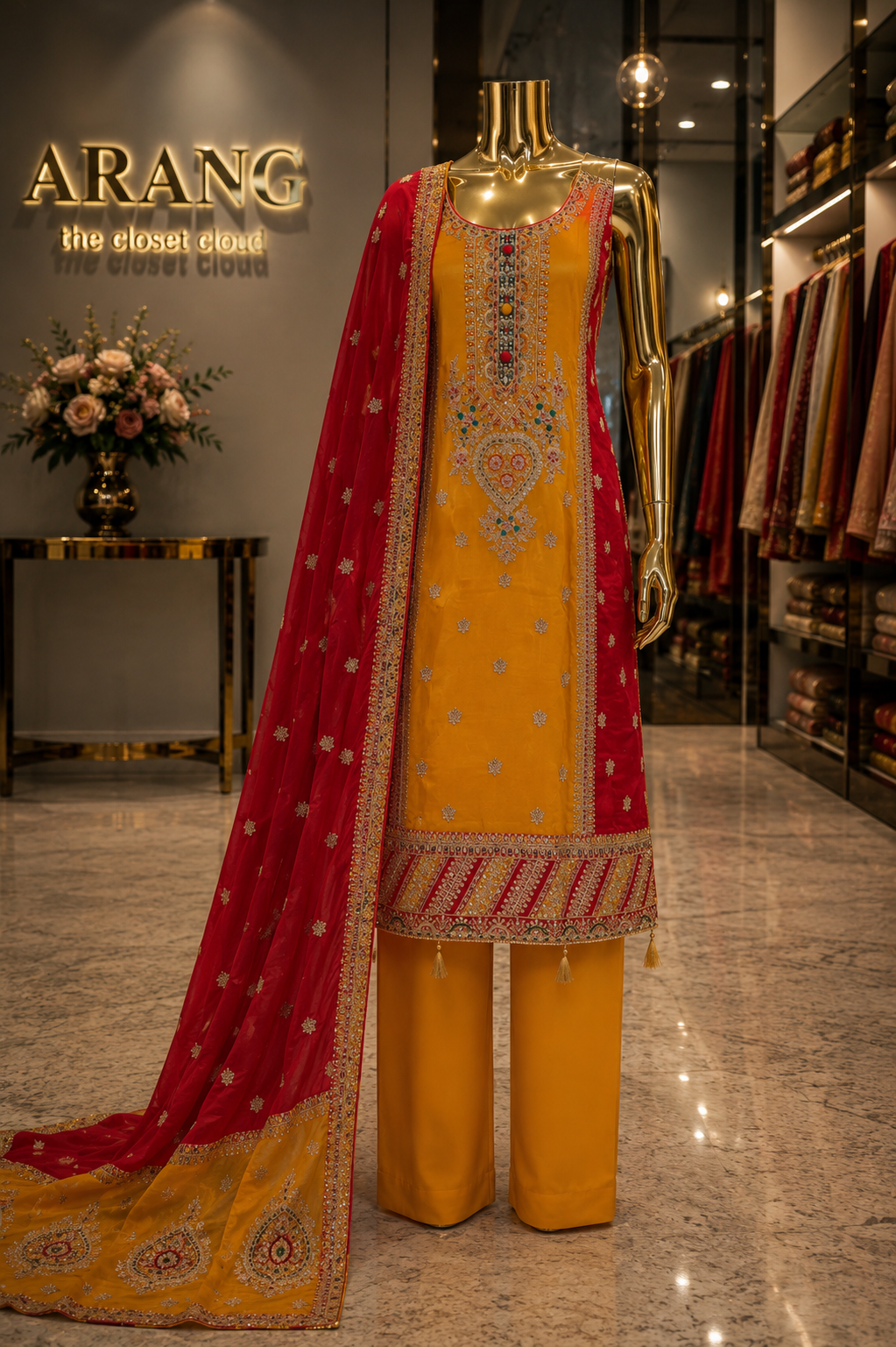 The Premium Designer Elegant Dress Material Suit