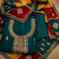 The Premium Designer Elegant Dress Material Suit With Heavy Dupatta