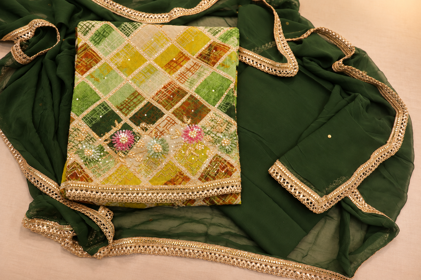 The Premium Designer Elegant Dress Material Suit