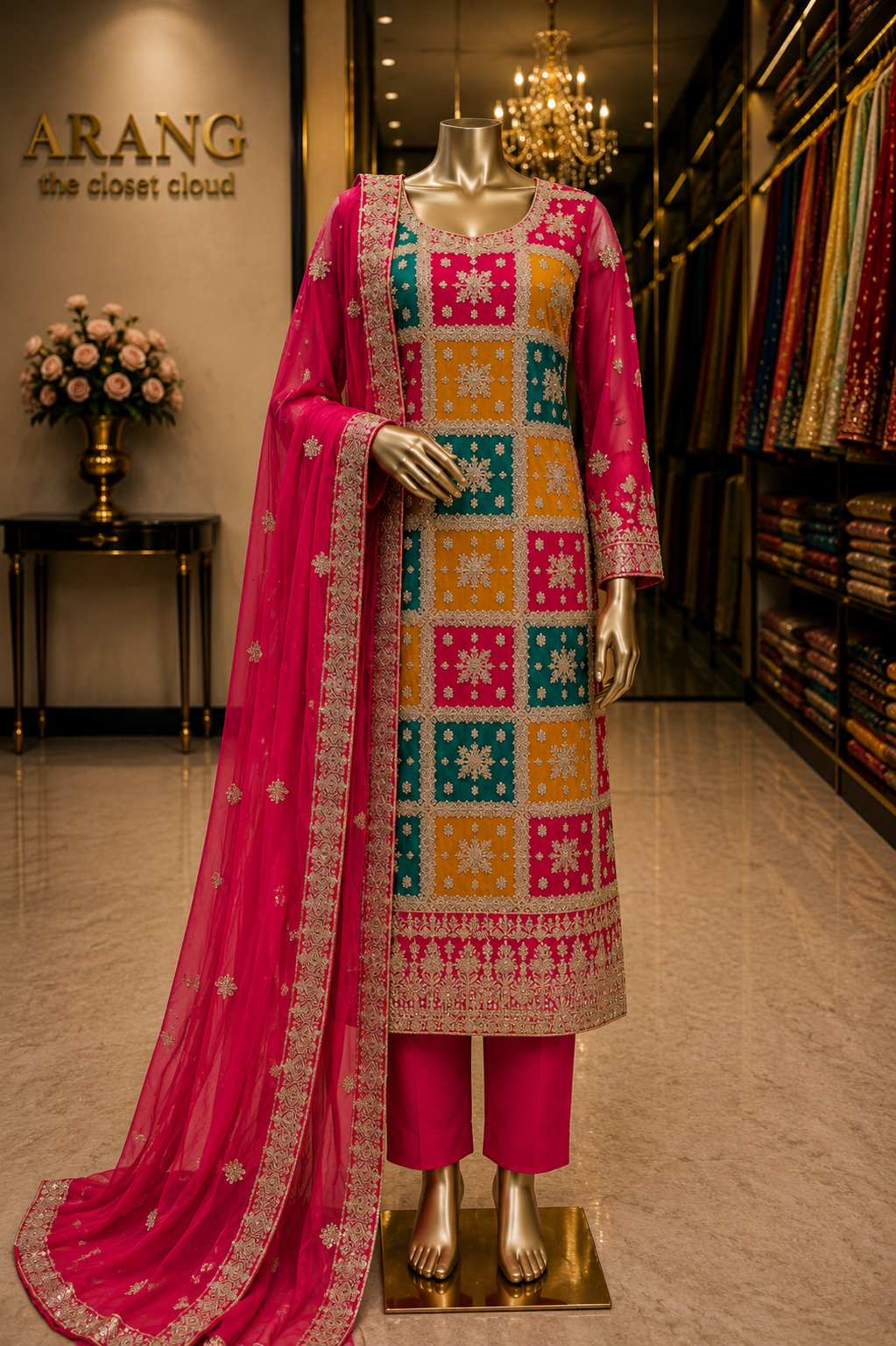 The Elegant Premium Designer Dress Material Suit
